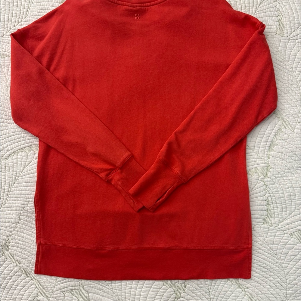 Sweaty Betty After Class Tulip Red Sweatshirt- Size XS - Picture 11 of 12